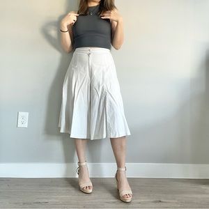 White Natural Linen Pant, Elastic Waist Linen Pant, Linen Palazzo Pant,